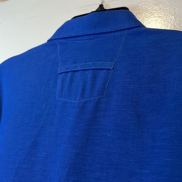 Signum Mens Tencel and Linen Button Up Short Sleeve Shirt - Picture 7 of 8